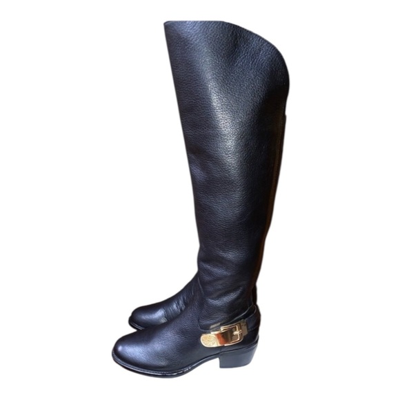 Vince Camuto Black Leather knee High Bedina equestrian Boots. Block Heel… - Picture 3 of 12